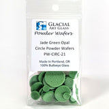 Circle Powder Wafers - Fusible Glass COE 90 - 14 Color Options