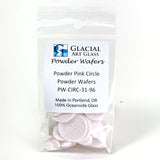 Circle Powder Wafers - Fusible Glass COE 96 - 14 Color Options