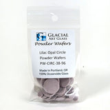 Circle Powder Wafers - Fusible Glass COE 96 - 14 Color Options