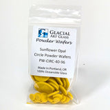 Circle Powder Wafers - Fusible Glass COE 96 - 14 Color Options