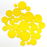 Circle Powder Wafers - Fusible Glass COE 90 - 14 Color Options