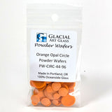 Circle Powder Wafers - Fusible Glass COE 96 - 14 Color Options