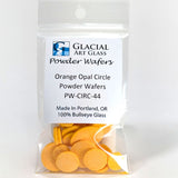 Circle Powder Wafers - Fusible Glass COE 90 - 14 Color Options
