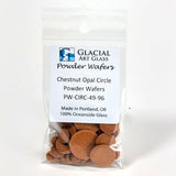 Circle Powder Wafers - Fusible Glass COE 96 - 14 Color Options