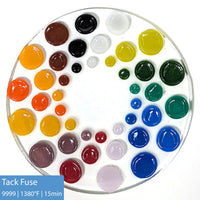 Circle Powder Wafers - Fusible Glass COE 96 - 14 Color Options