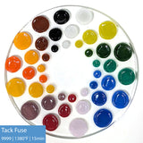 Circle Powder Wafers - Fusible Glass COE 96 - 14 Color Options
