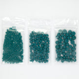 Peacock Green Opal Frit Balls - 3 Size Options - COE 96 Fusible Glass