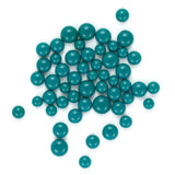 Peacock Green Opal Frit Balls - 3 Size Options - COE 96 Fusible Glass