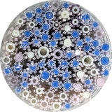 Petal Pink and Cobalt Blue Flowers Murrine Sticks COE 90 Fusible Glass MSFL-021616