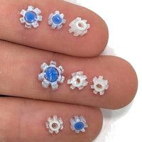 Petal Pink and Cobalt Blue Flowers Murrine Sticks COE 90 Fusible Glass MSFL-021616