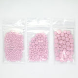 Powder Pink Opal Frit Balls - 3 Size Options - COE 96 Fusible Glass