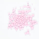 Powder Pink Opal Frit Balls - 3 Size Options - COE 96 Fusible Glass