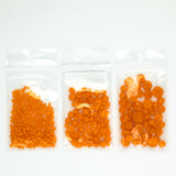 Pumpkin Orange Opal Frit Balls - 3 Size Options - COE 90 Fusible Glass