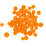 Pumpkin Orange Opal Frit Balls - 3 Size Options - COE 90 Fusible Glass