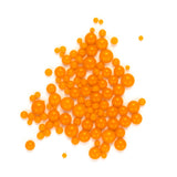 Pumpkin Orange Opal Frit Balls - 3 Size Options - COE 90 Fusible Glass