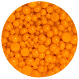 Pumpkin Orange Opal Frit Balls - 3 Size Options - COE 90 Fusible Glass