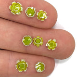 Spring Green Flowers Murrine Sticks COE 90 Fusible Glass MSFL-021414