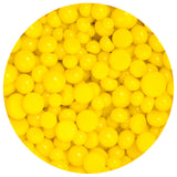 Sunflower Yellow Opal Frit Balls - 3 Size Options - COE 90 Fusible Glass