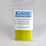 A package of lemon grass green and clear leaves, labeled as MSLE-012522-96, made in Portland, Oregon.