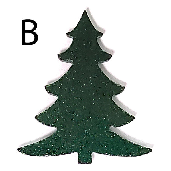 Precut Fusible Glass Christmas Trees, 3 Inches Tall - COE 96 Oceanside - 6 Designs Available