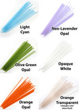 1mm Stringer Sample Tubes (about 20 pieces, 4.5 inches long) COE 90 Bullseye Glass