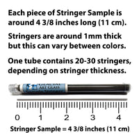 1mm Stringer Sample Tubes (about 20 pieces, 4.5 inches long) COE 90 Bullseye Glass