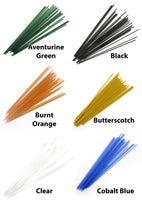 1mm Stringer Sample Tubes (about 20 pieces, 4.5 inches long) COE 90 Bullseye Glass