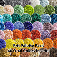 Opal Coarse Frit MEGA Palette Pack - 40 Color Kit - 5+ lbs of Glass Frit
