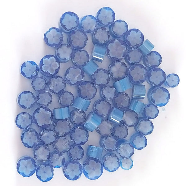 Chinese Bellflower Murrine 1103-96 Millefiori COE 96 Glacial Art Glass