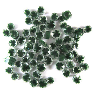 Green Clover/Shamrock Murrine on Clear - COE 96 Oceanside Millefiori