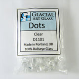 Clear Dots D1101 COE 90 Glacial Art Glass