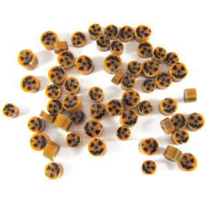 Jack-o'-lantern Murrine 40101-96 Millefiori COE 96 Glacial Art Glass