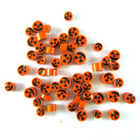 Jack-o-lantern Murrine 40101 Millefiori COE 90 Glacial Art Glass