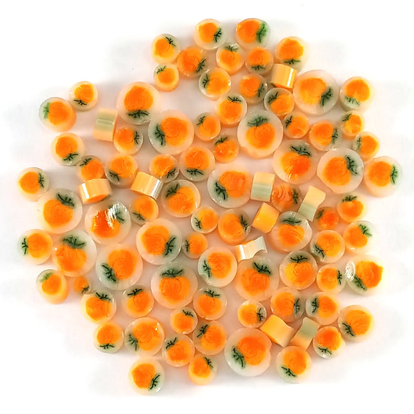 Peach Murrine 44101-96 Millefiori COE 96 Glacial Art Glass