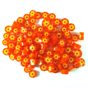 Cape Jasmine Murrine 6103-96 Millefiori COE 96 Glacial Art Glass