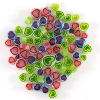 Assorted Hearts Mix Murrine ASRT-H-96 Millefiori COE 96 Glacial Art Glass