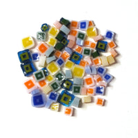 Assorted Hip to be Square Mix Murrine ASRT-SQ1-96 Millefiori COE 96 Glacial Art Glass