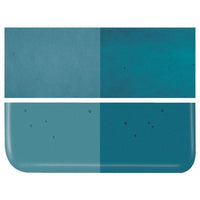 Aquamarine Blue Transparent COE 90 Bullseye 3mm Sheet Glass 3 Inch Square 053-1108-3INSQ