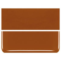 Burnt Orange COE 90 Bullseye 3mm Sheet Glass 3 Inch Square 047-329-3INSQ
