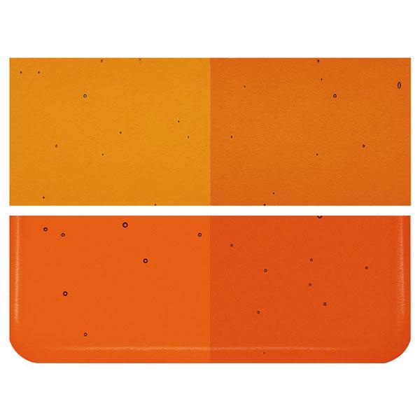 Carnelian Transparent Striker COE 90 Bullseye 3mm Sheet Glass 3 Inch Square 075-1321-3INSQ