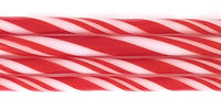 Red and White Striped Cane - C105-96 COE 96 Glass