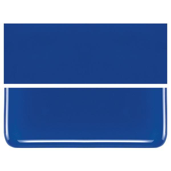 Deep Cobalt Blue COE 90 Bullseye 3mm Sheet Glass 3 Inch Square 027-147-3INSQ