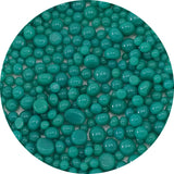 Teal Green Opal Frit Balls - 3 Size Options - COE 90 Fusible Glass