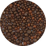 Woodland Brown Opal Frit Balls - 3 Size Options - COE 90 Fusible Glass