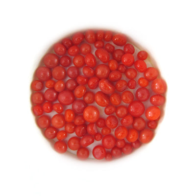 Pimento Red Opal Frit Balls FB0225 COE 90 Glacial Art Glass