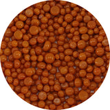 Burnt Orange Opal Frit Balls - 3 Size Options - COE 90 Fusible Glass