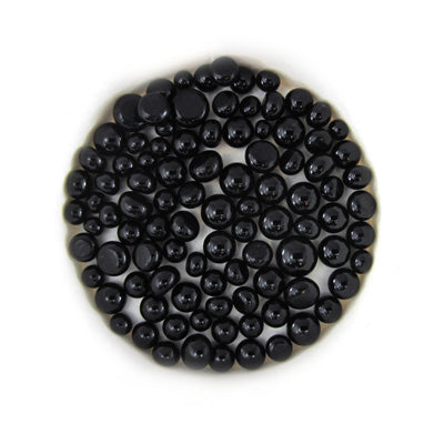 Dark Rose Brown Trans Frit Balls FB1109 COE 90 Glacial Art Glass