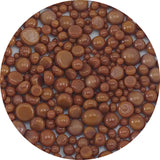 Chestnut Brown Opal Frit Balls - 3 Size Options - COE 96 Fusible Glass