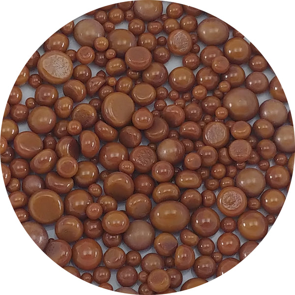 Chestnut Brown Opal Frit Balls COE 96 - FB2214-96