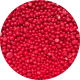 Red Opal Frit Balls - 3 Size Options - COE 96 Fusible Glass